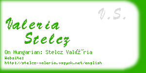 valeria stelcz business card